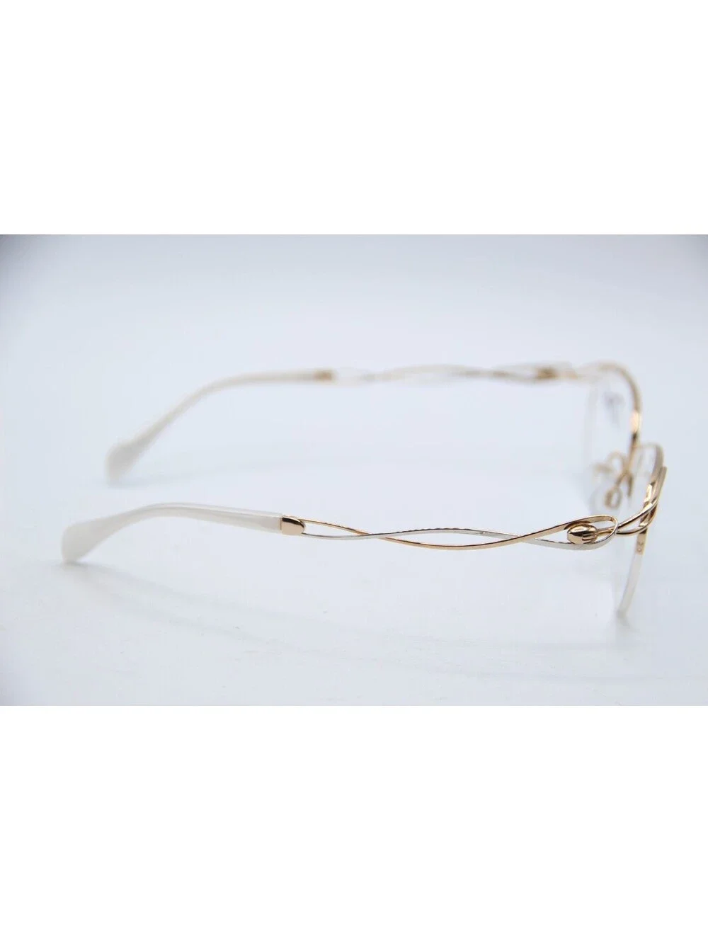 Charmant Xl 2149 Gw Gold White Authentic Eyeglasses 50-17-135
